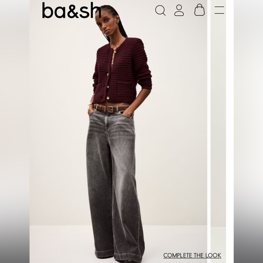 ba&sh Burgundy Gaspard